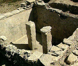 Ruïnes de la ciutat romana d'Iruña-Veleia (Àlaba), en l'època francovisigòtica continuava sent una ciutat important